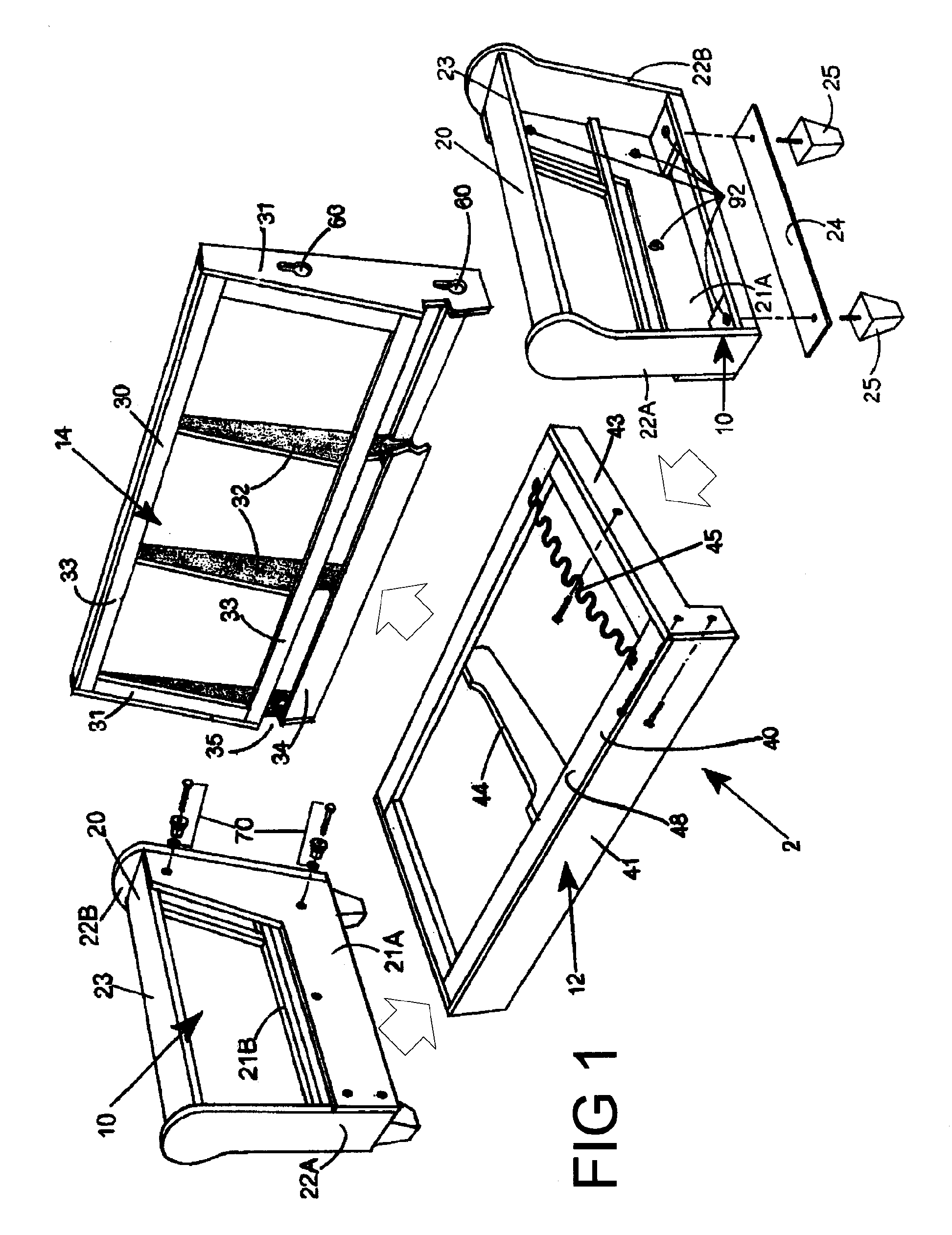 Assembly Appaatus for Modular Components Especially for Upholstered Furniture