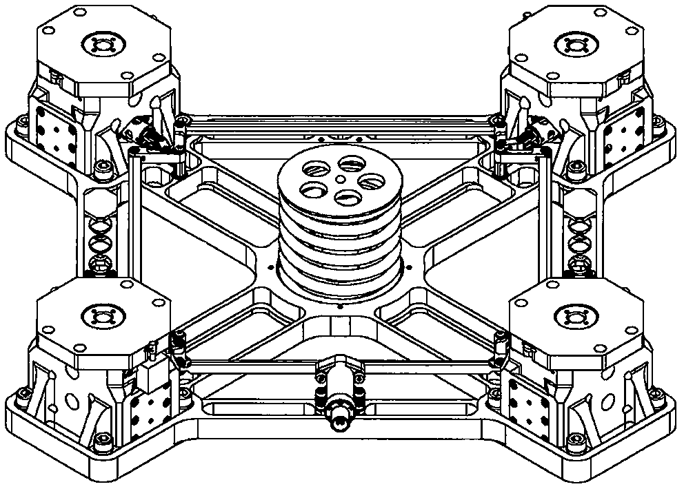 Four-point linkage pin pulling device