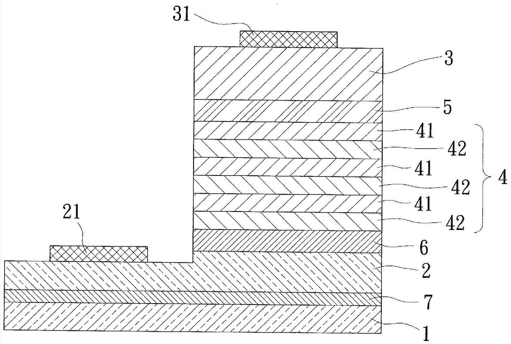 Nitride semiconductor structure and semiconductor light emitting element