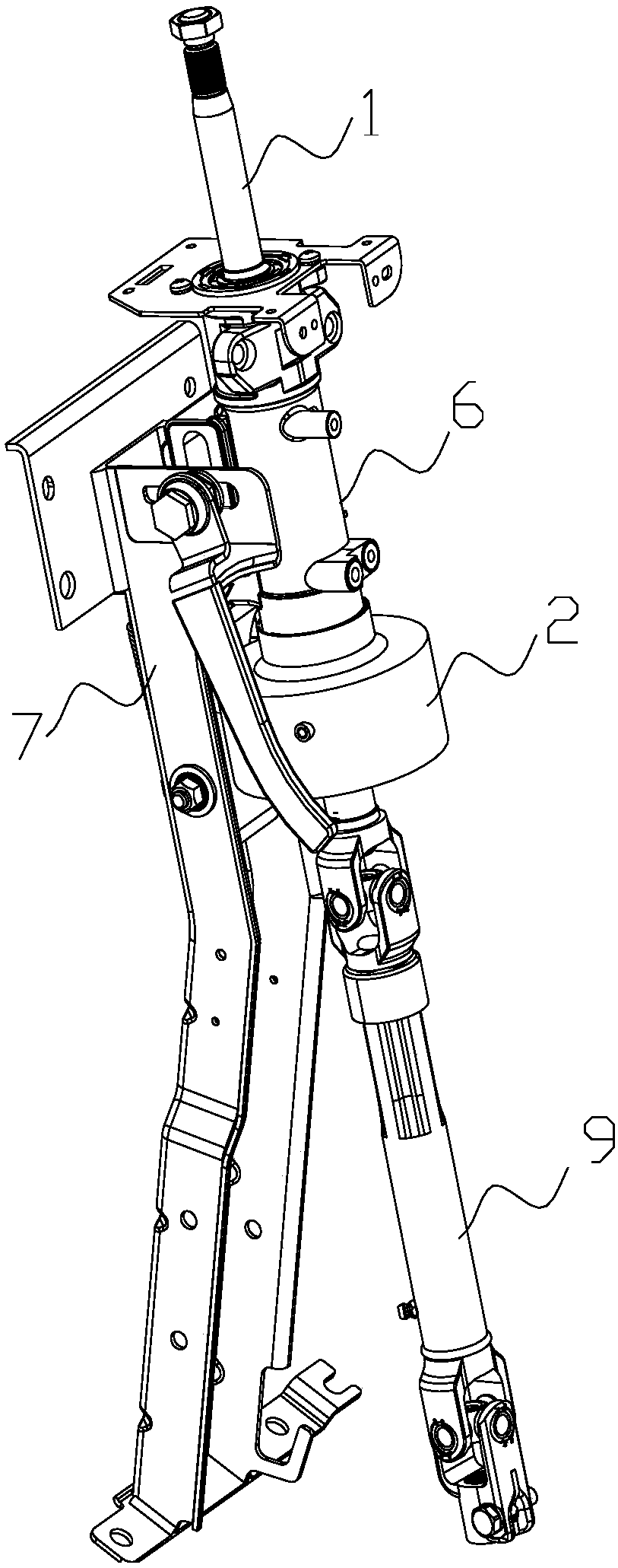 Steering column assembly and vehicle