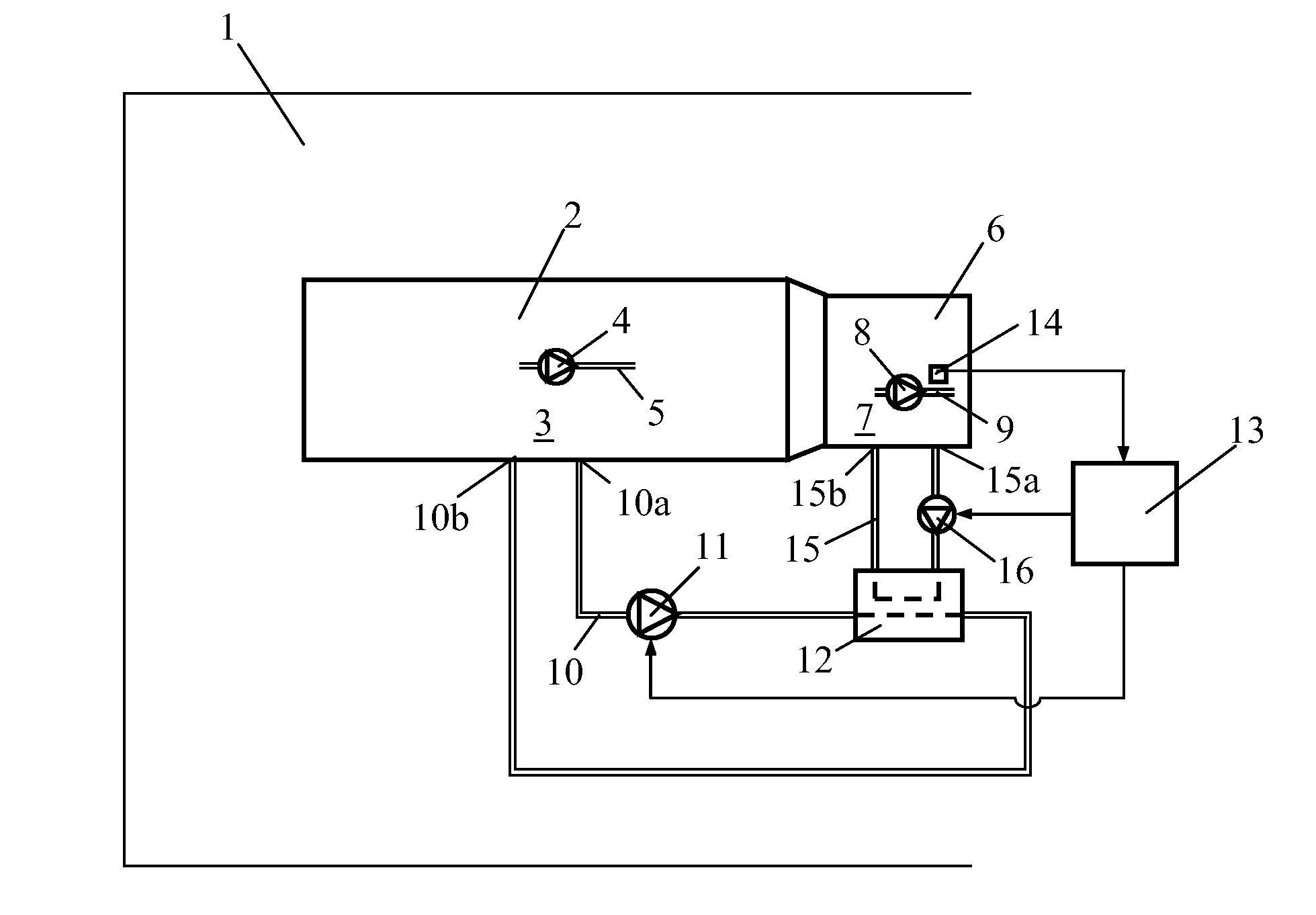 Arrangement for heating oil in a gearbox