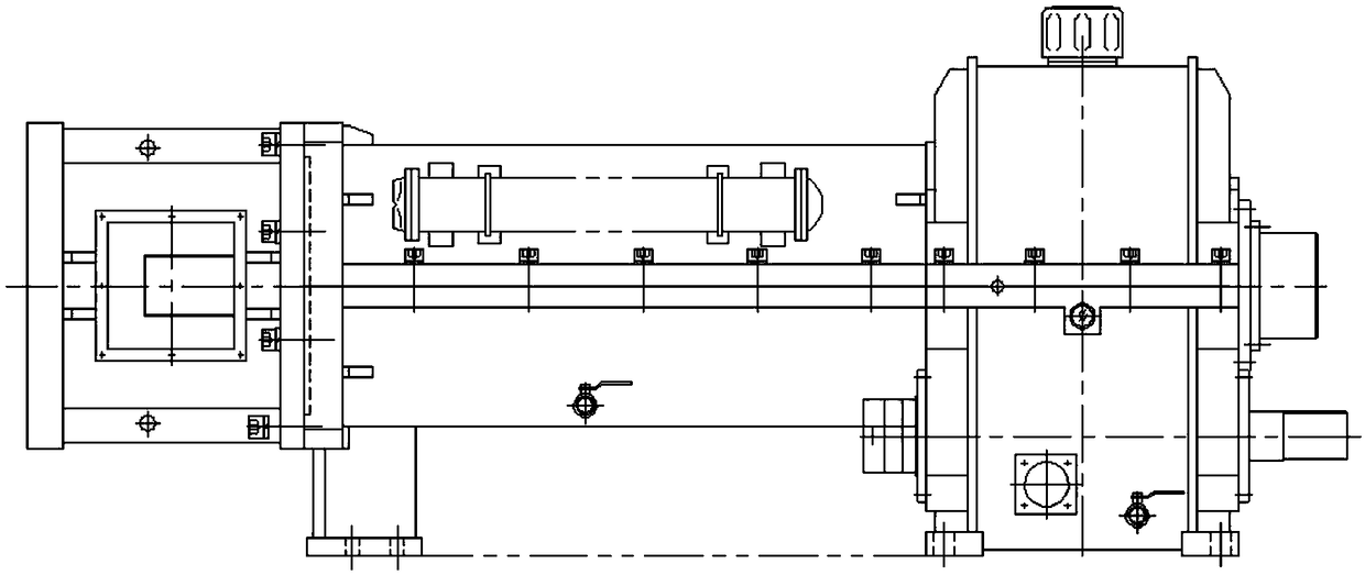 Same direction cone double-gear box adopting flexible shaft coupler