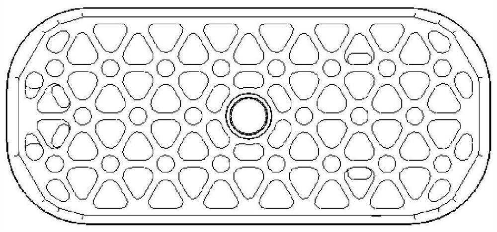 High-stability supporting structure applied to long-strip-shaped space reflector