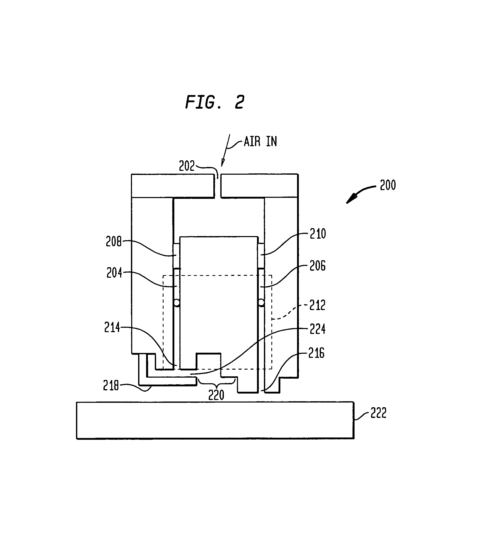 High resolution gas gauge proximity sensor