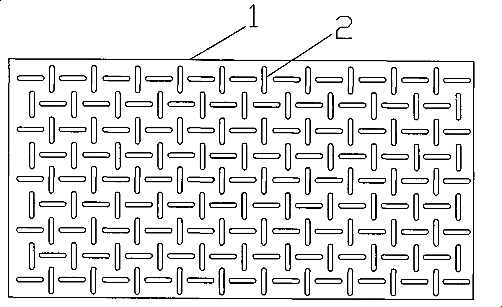 Netted skin-grafting perforating mold