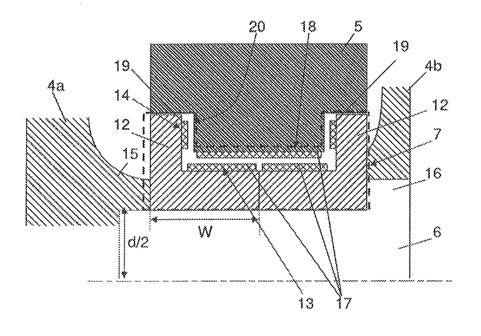 Planetary gear stage with plain bearings as planet bearings and use thereof