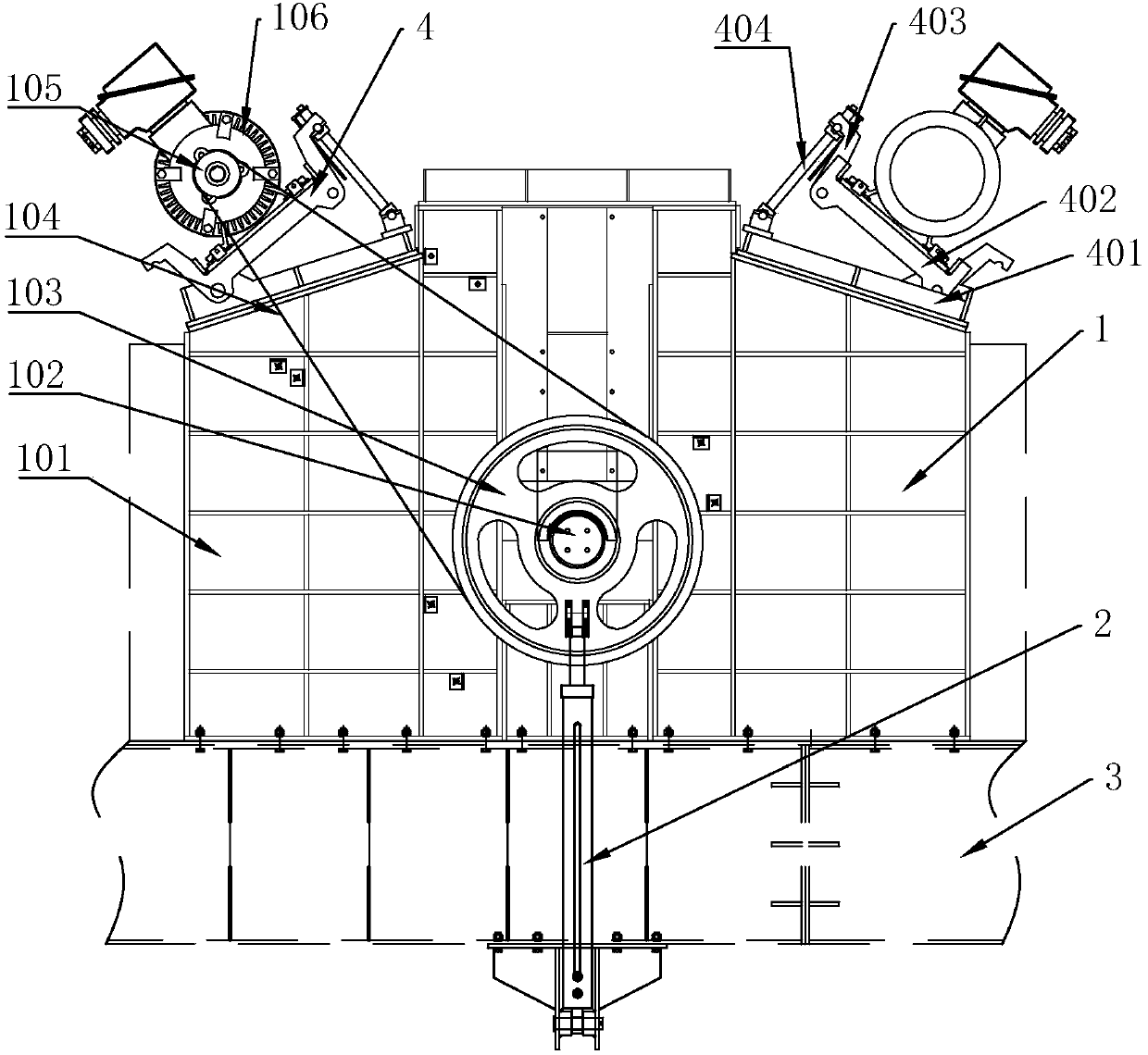 Single-roller crusher