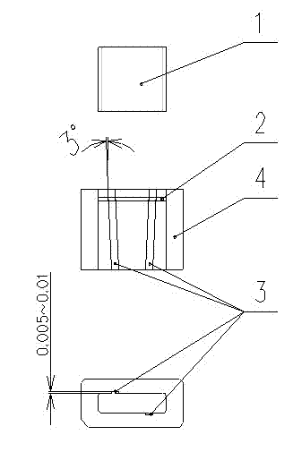 Scrap bounce prevention mold applied to punching of light-emitting diode (LED) bracket