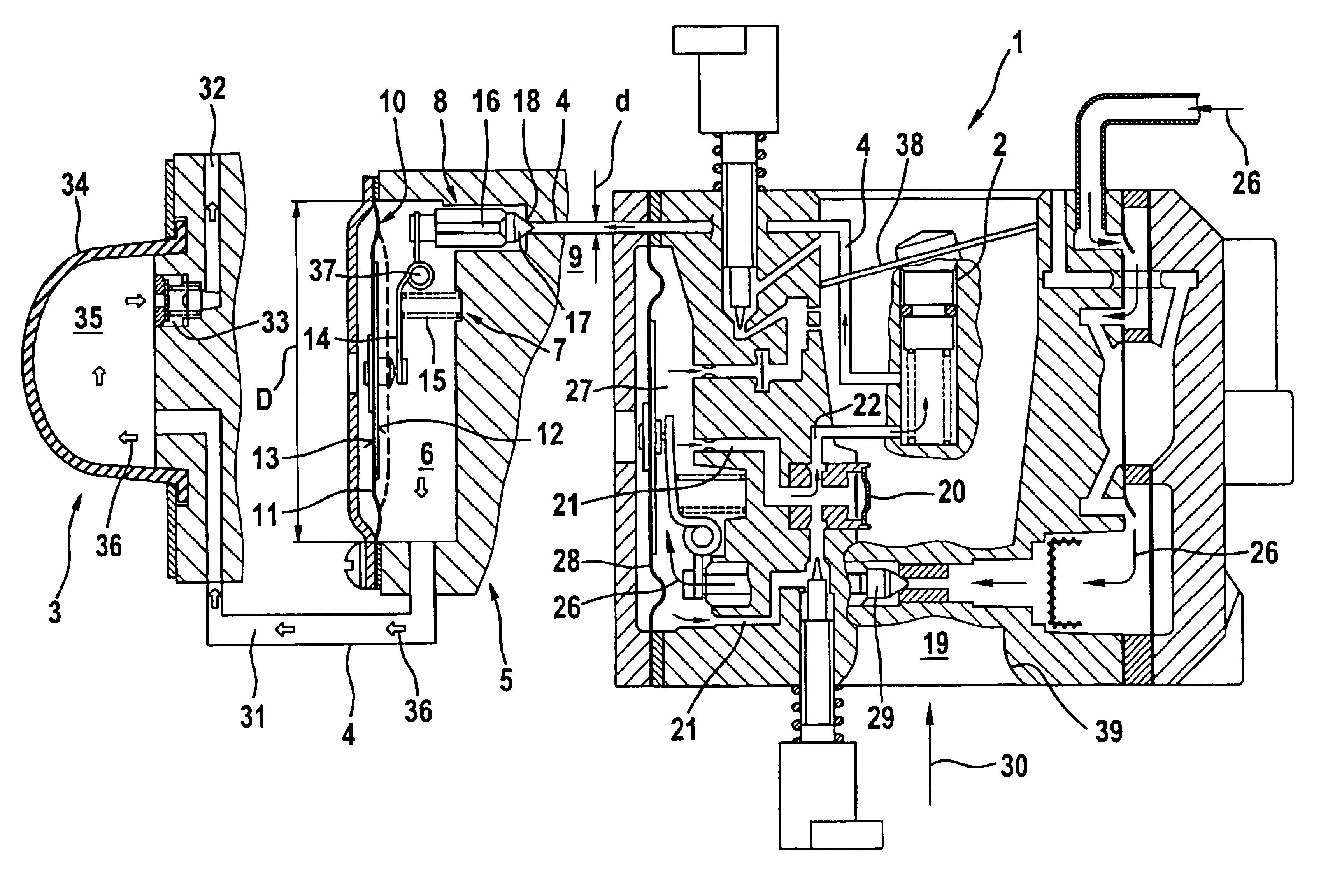 Carburetor arrangement of a portable handheld work apparatus