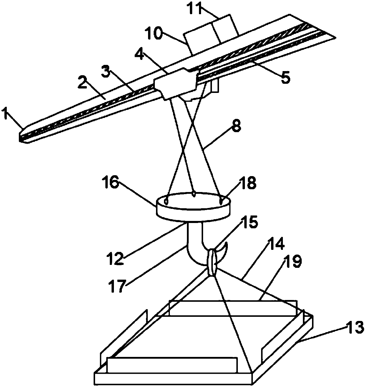 Anti-swinging device for lifting appliance for bridge type crane