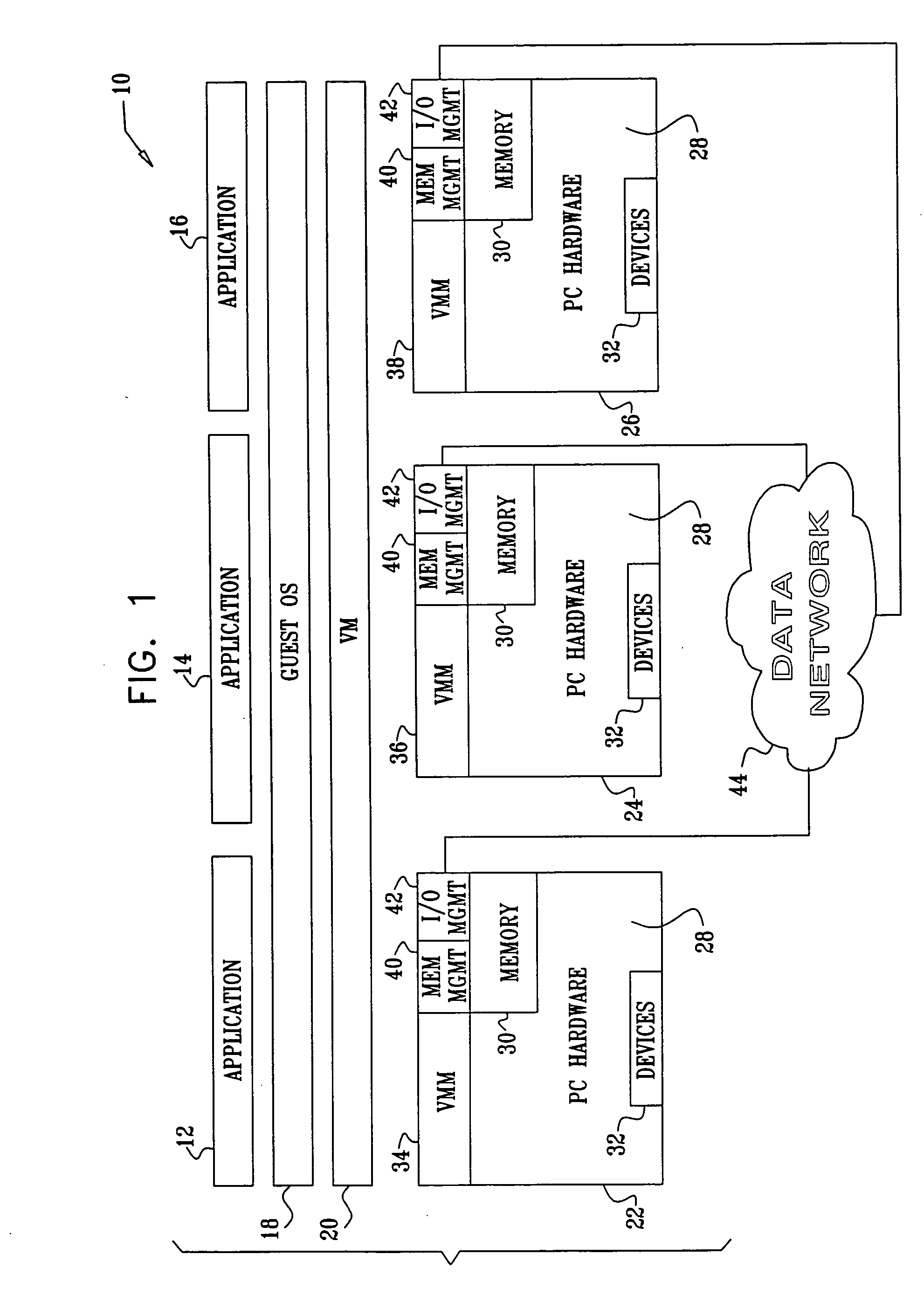 Cluster-based operating system-agnostic virtual computing system