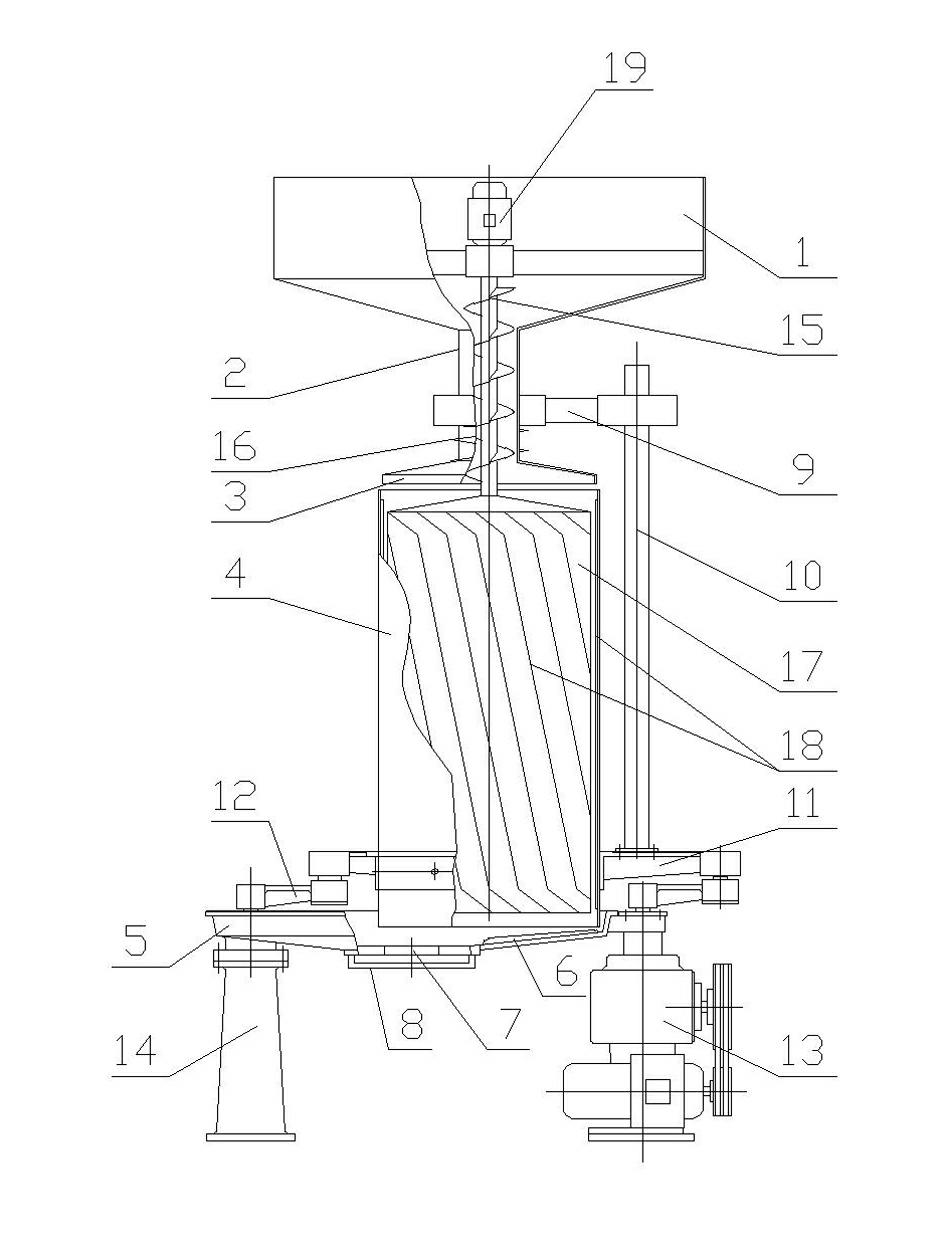 Tea leaf rolling device capable of realizing continuous feeding and discharging