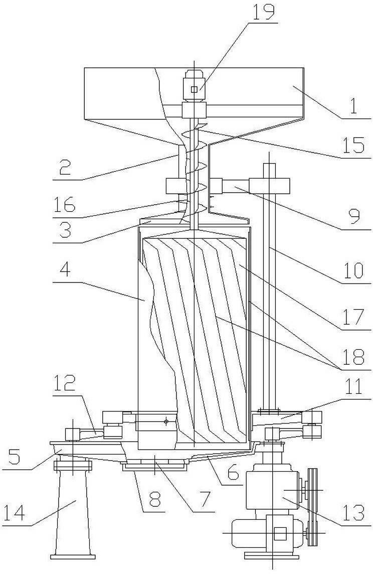 Tea leaf rolling device capable of realizing continuous feeding and discharging