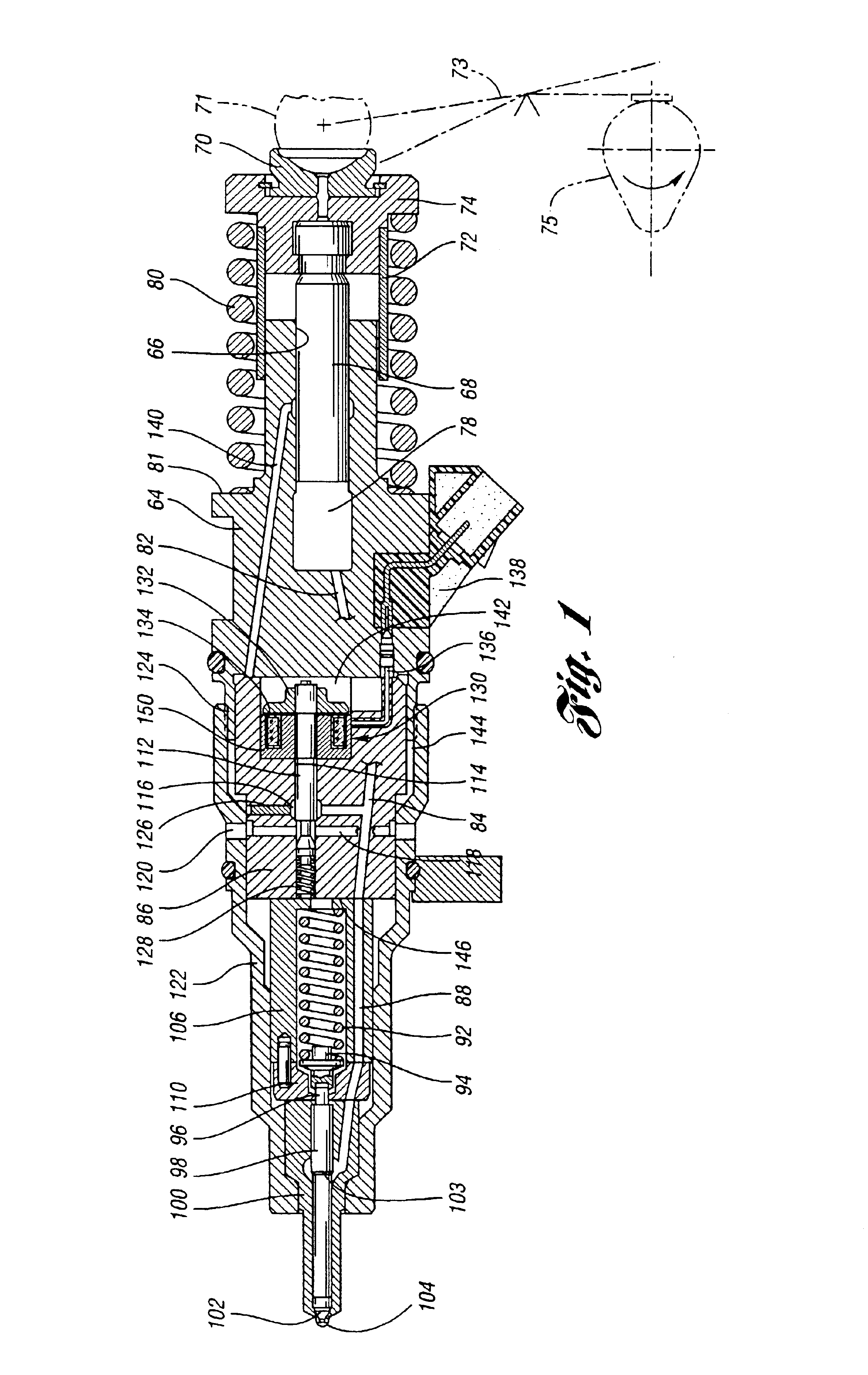 Fuel injector having segmented metal core