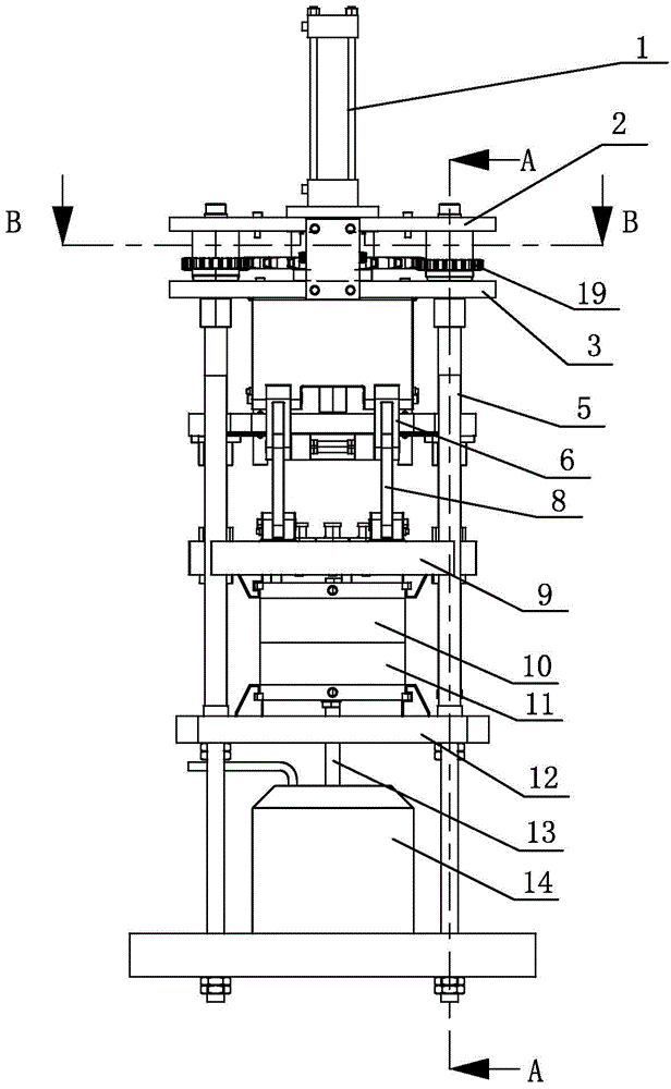 Metal piece manufacturing method and low-pressure casting forging machine used for achieving metal piece manufacturing method