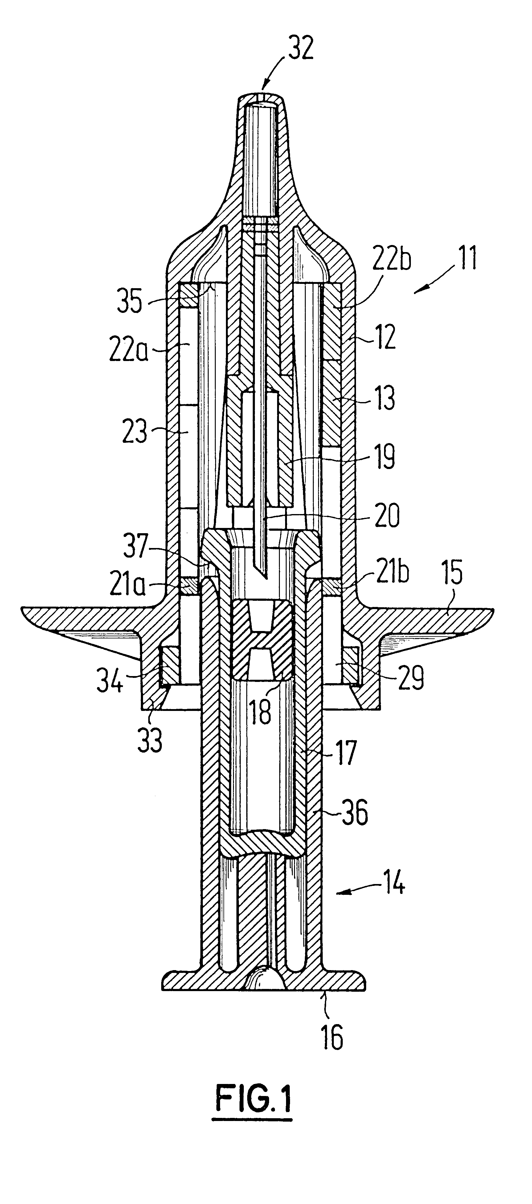 Dispenser for the optionally atomized discharge of an in particular liquid medium from a container