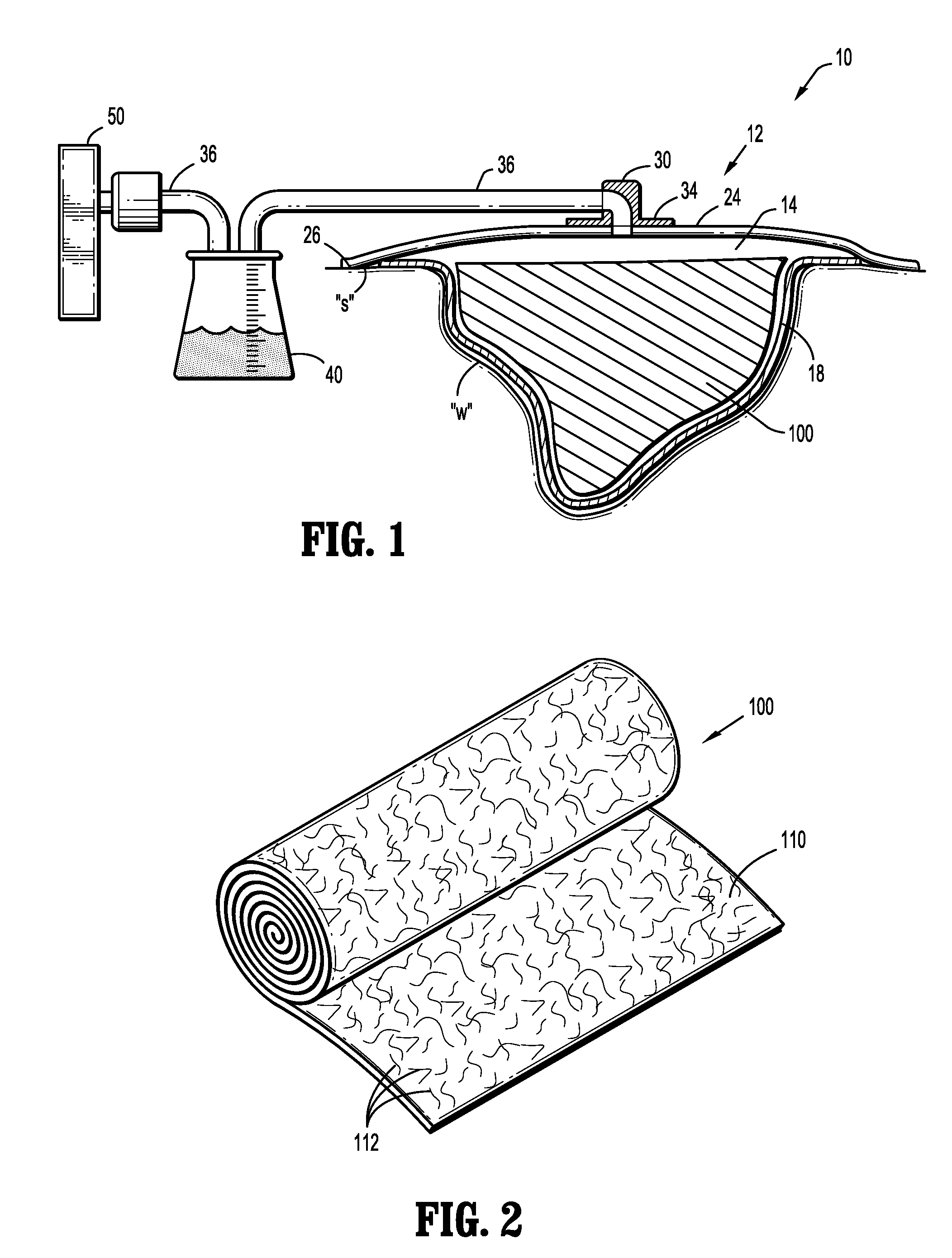Wound Filler Material with Improved Nonadherency Properties