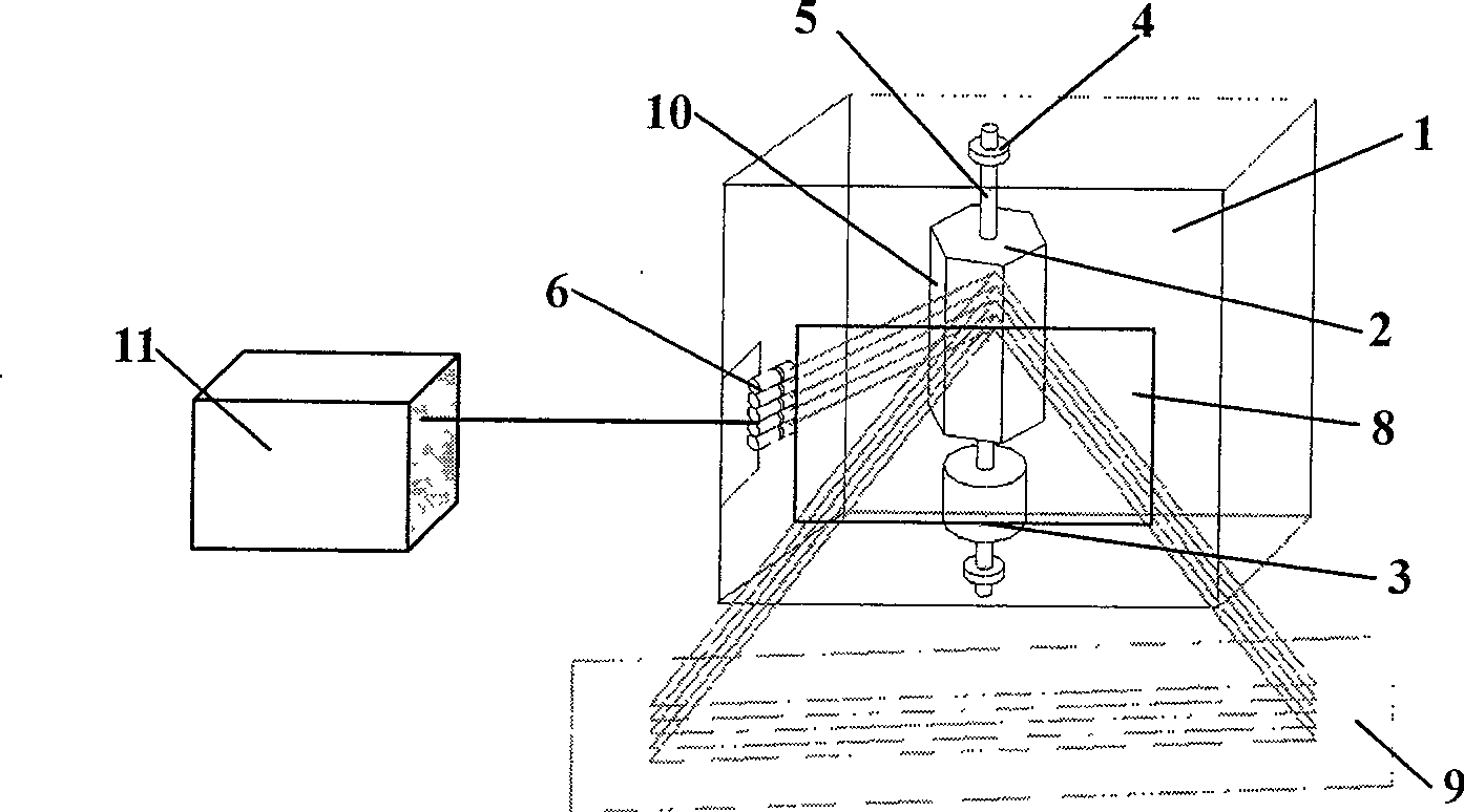 Laser pattern projecting device