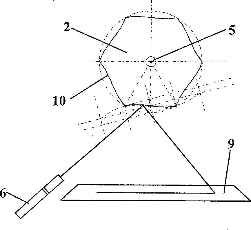 Laser pattern projecting device