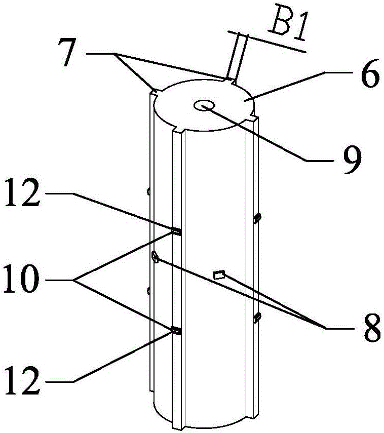 Riser self-tensioning type underwater production support buoy and mounting and recycling method thereof