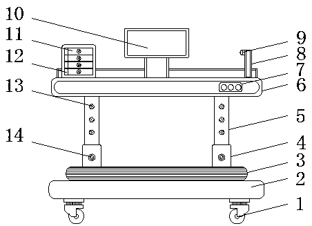 Auxiliary device for experiment in physics teaching