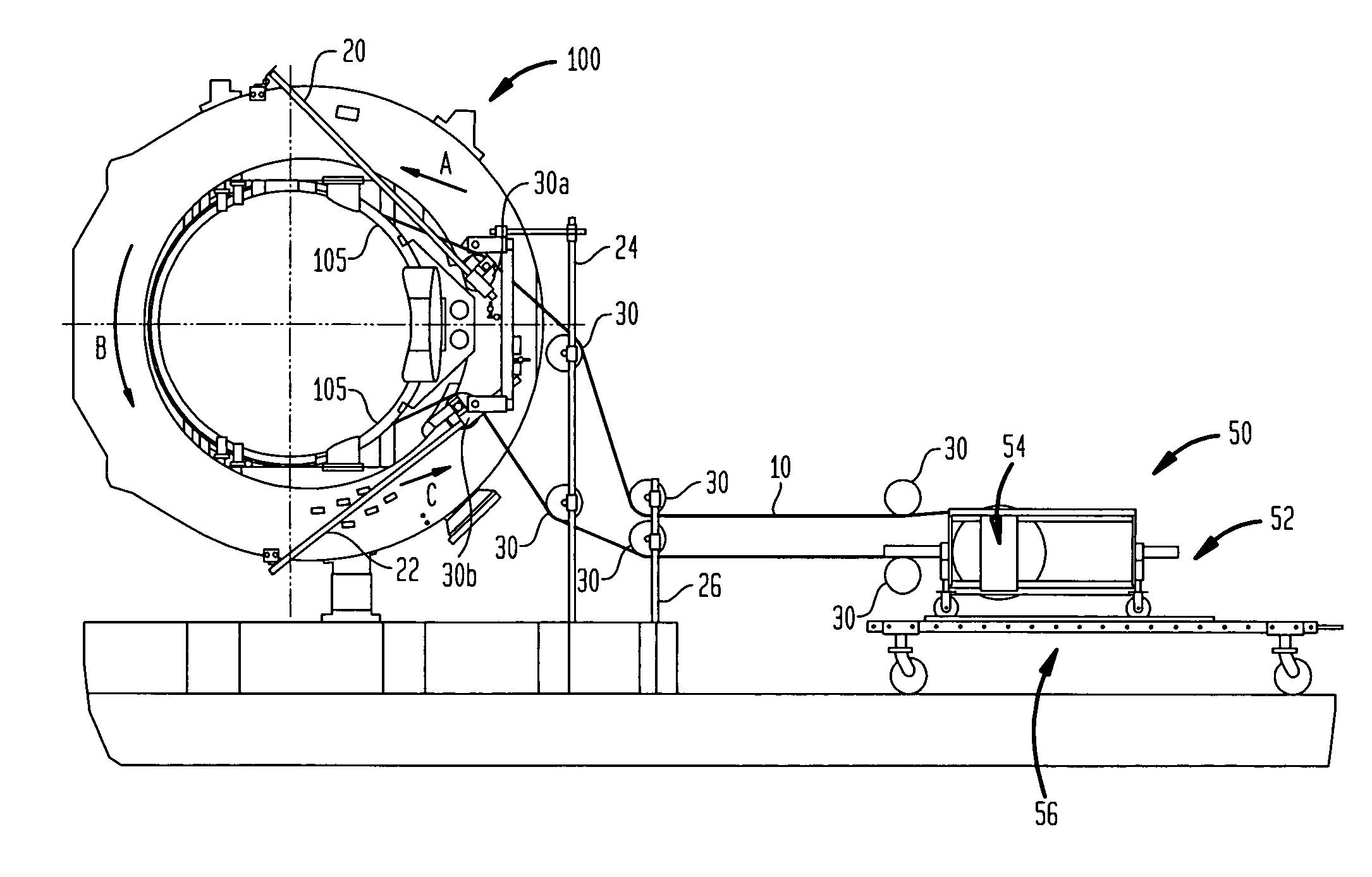 Method and apparatus for diamond wire cutting of metal structures