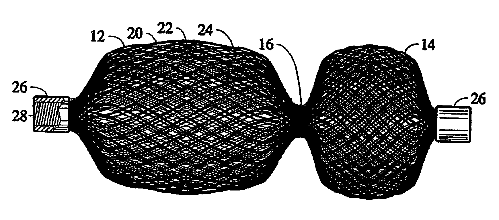 Device for occluding vascular defects