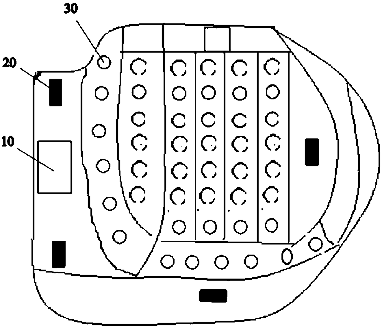 Intelligent reminding seat cushion system for preventing fatigue driving and reminding method