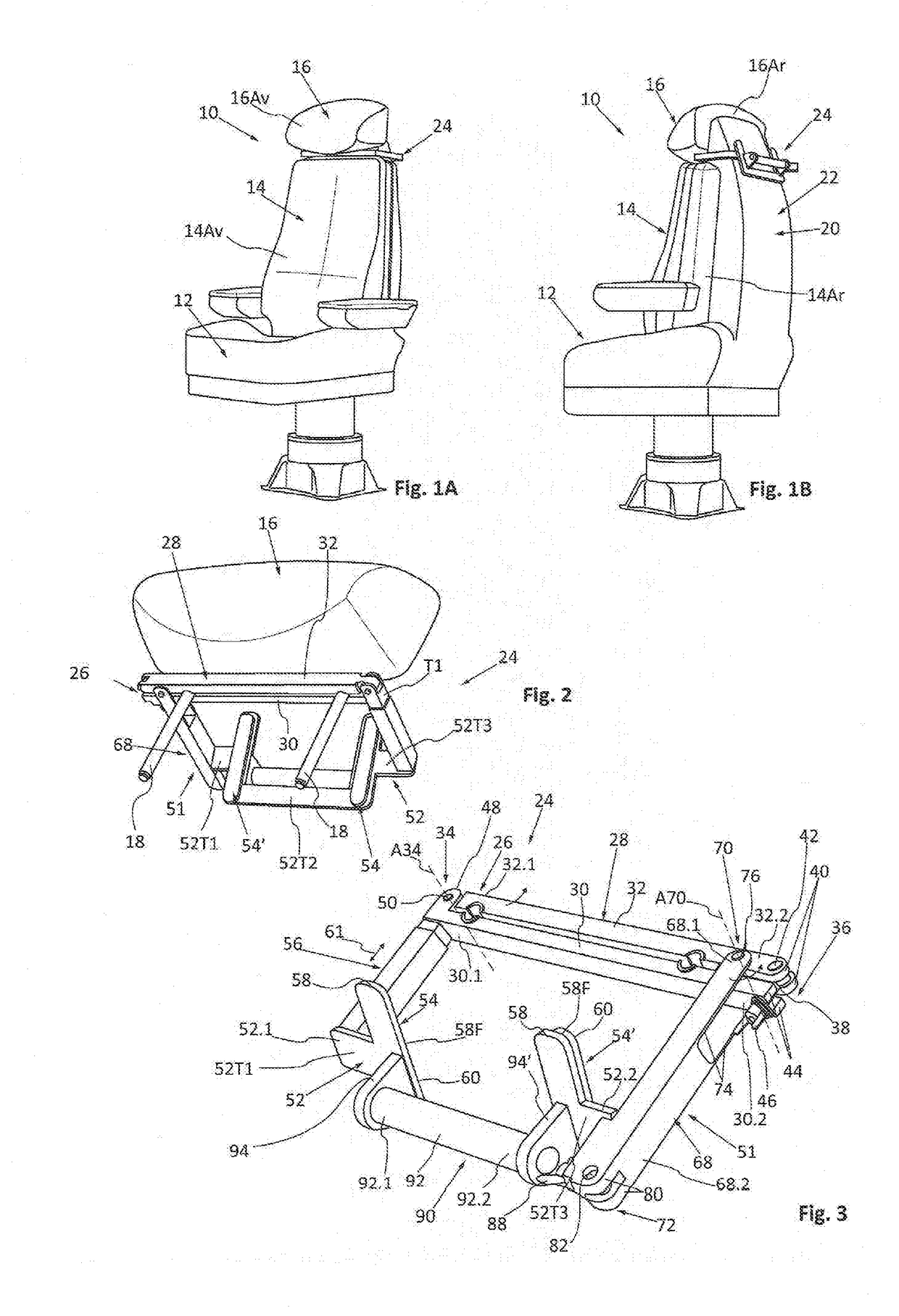 Screen support configured for attachment to a backrest of a seat