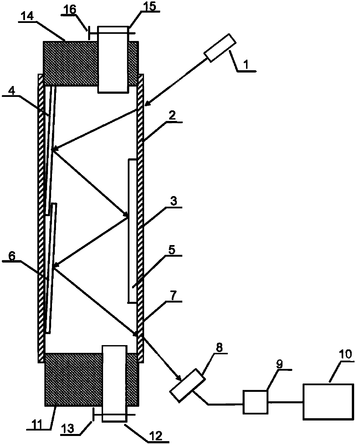 Detection system and detection method for concentration of light-transparent liquid