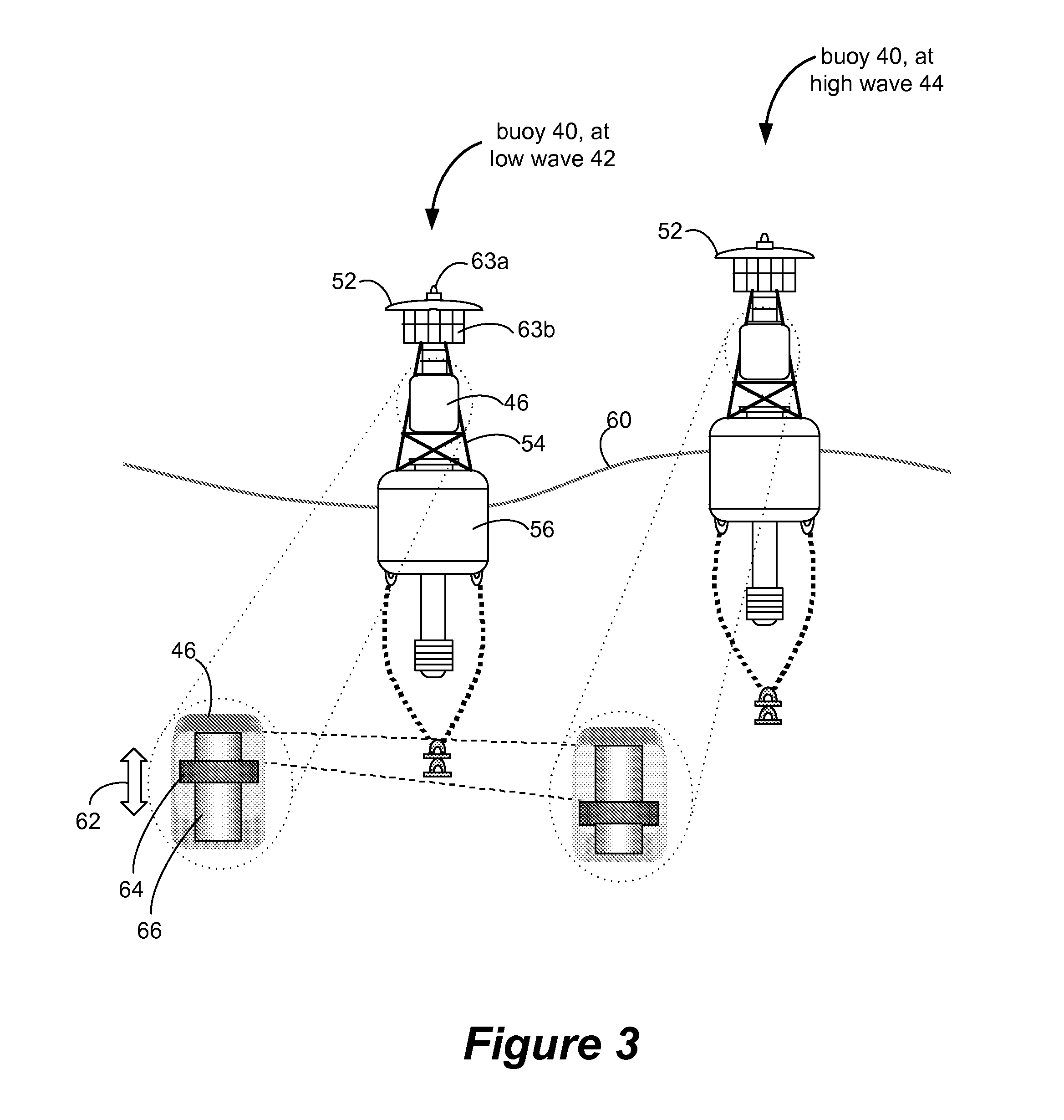 Wave powered generation