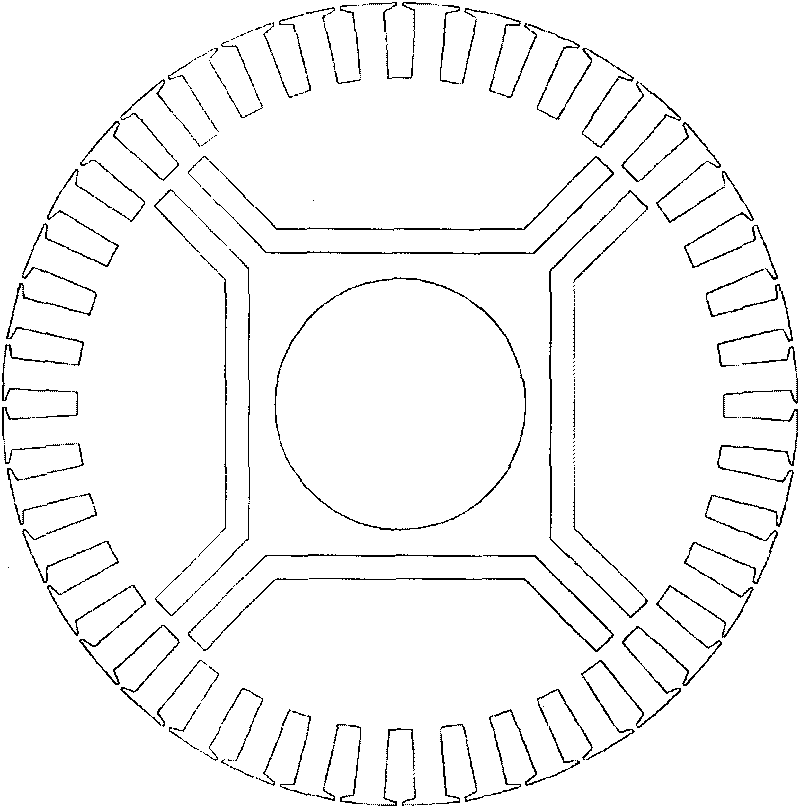 Permanent-magnet self-starting synchronous motor