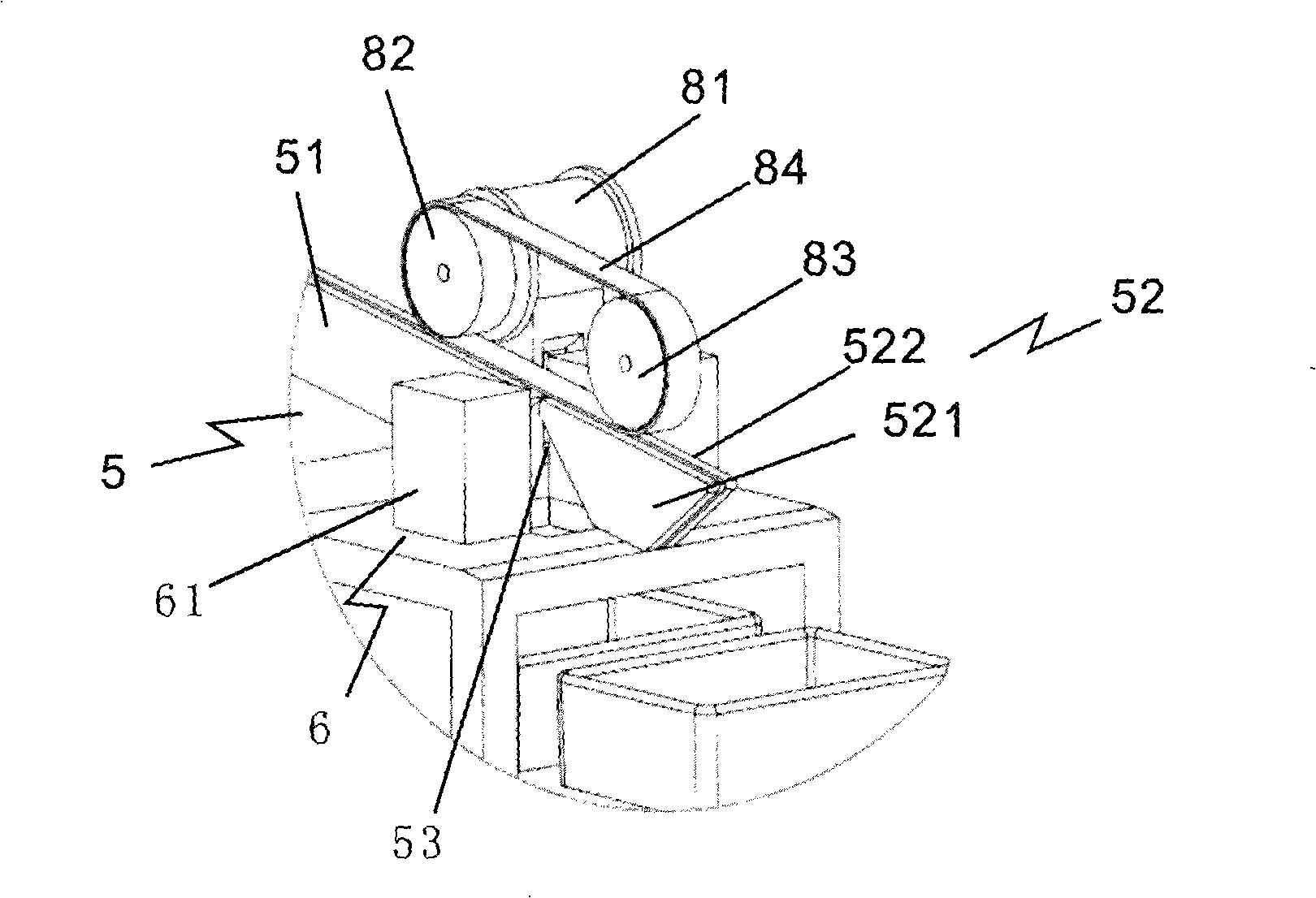 Screw sieving machine