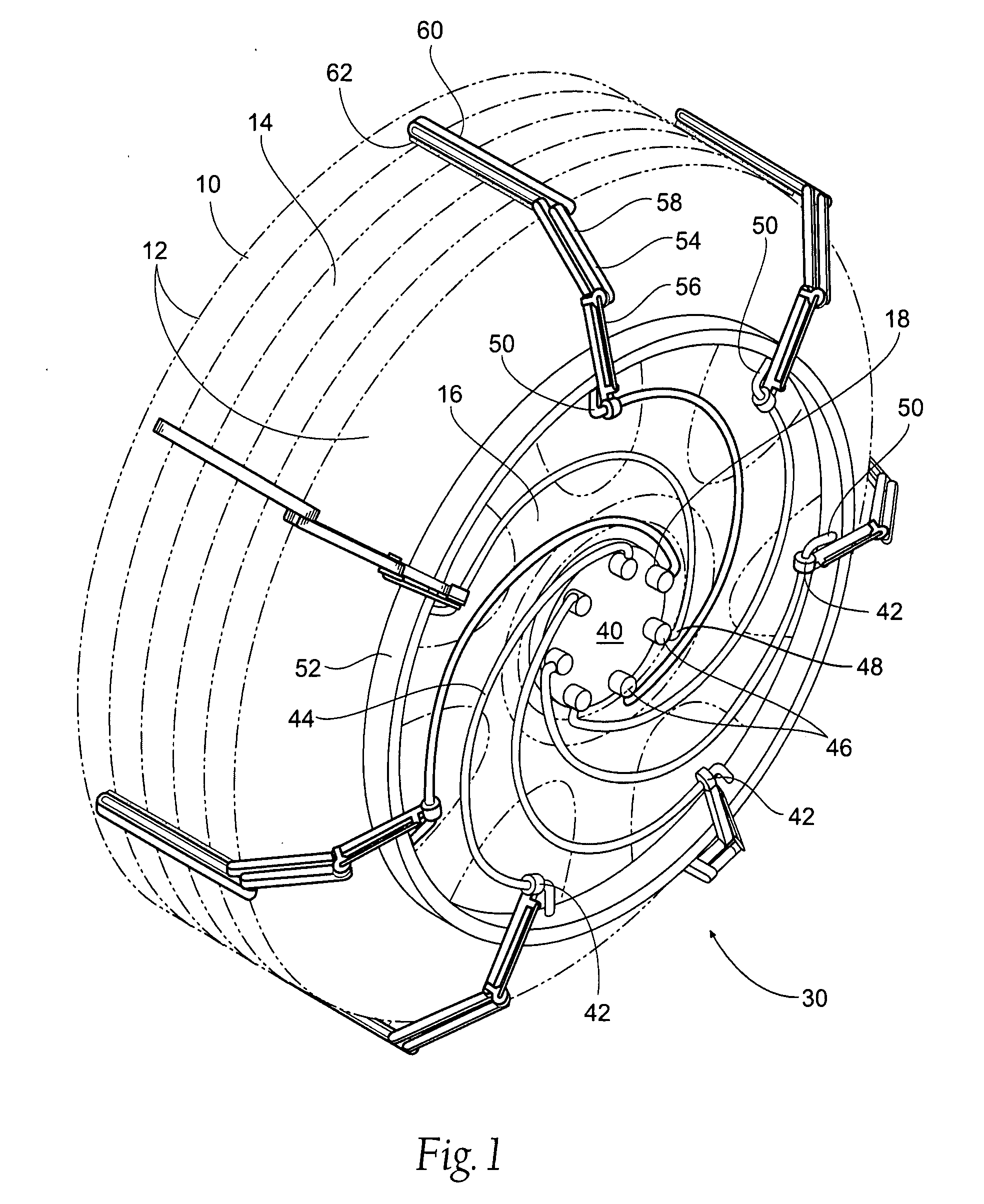 Traction device for a vehicle tire