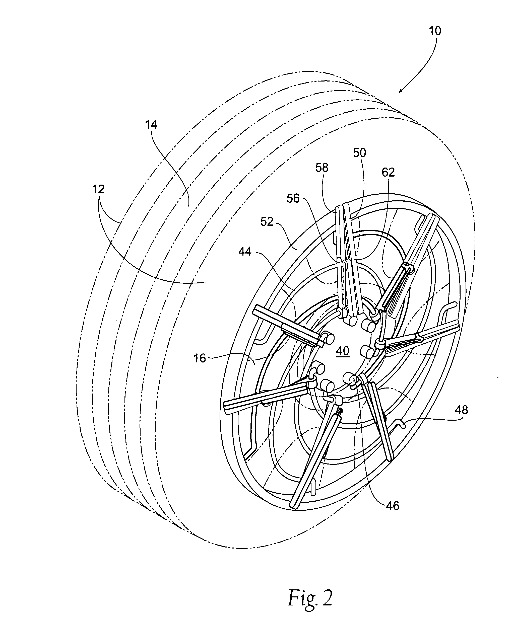 Traction device for a vehicle tire
