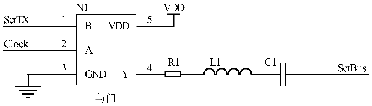 Communication interface circuit based on power line