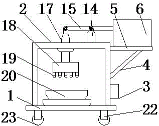 Pulverizing device for food of pets