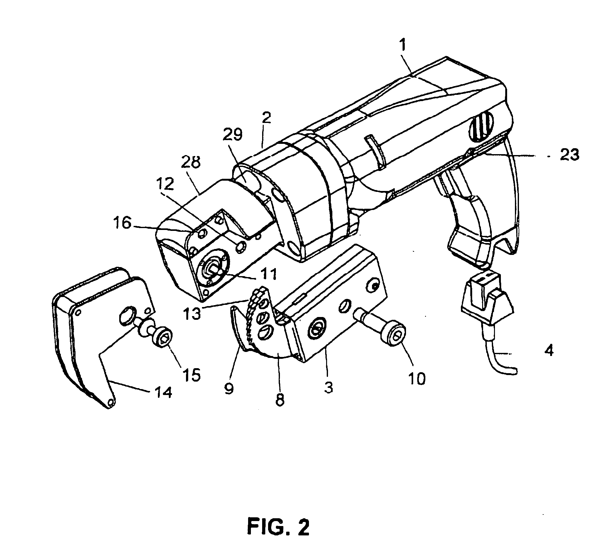 Motor-driven cutting device