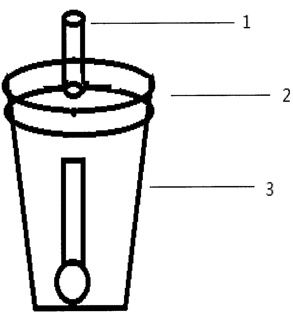 Stirring beverage cup based on water-permeable net film structure