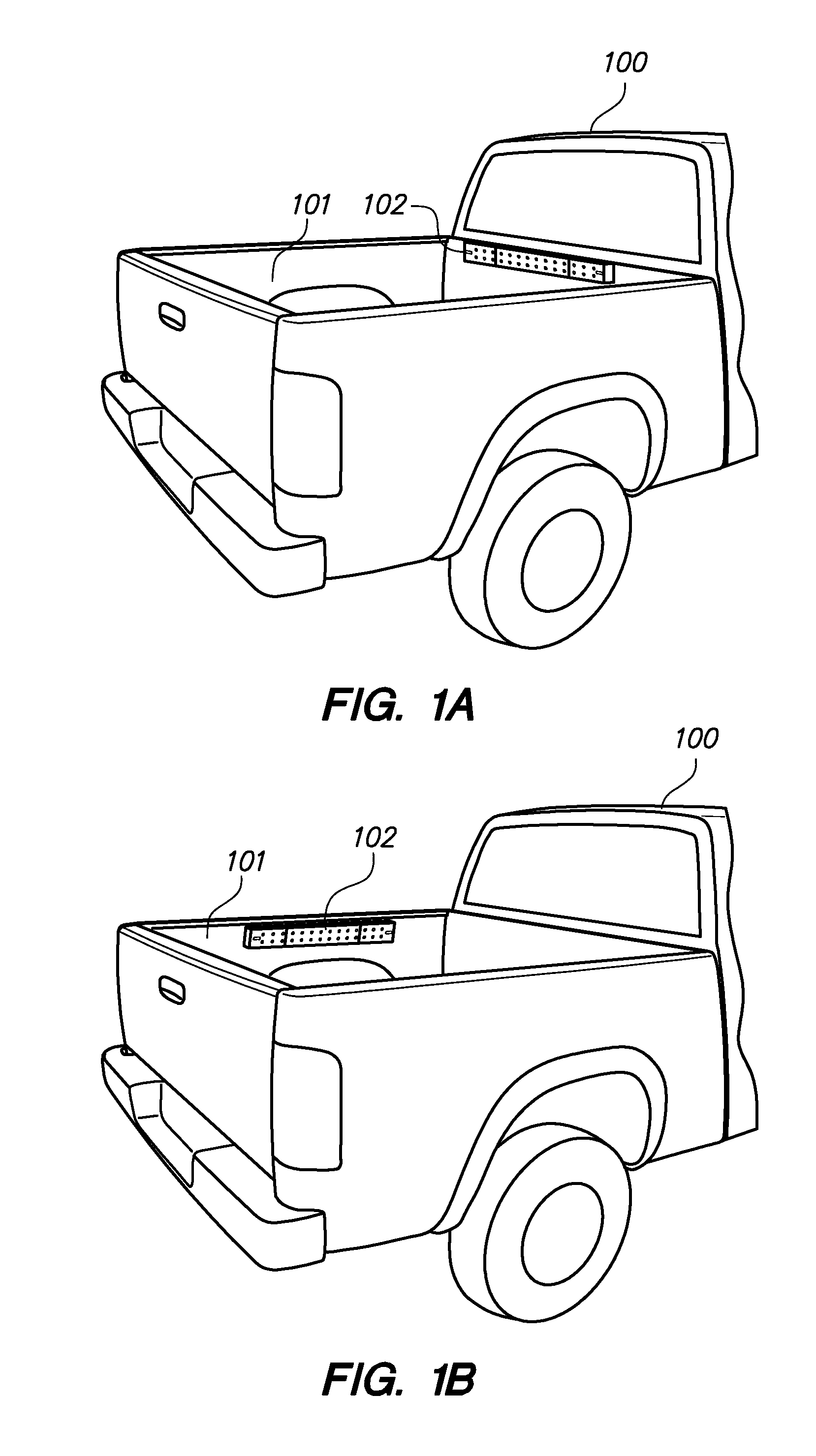 Methods And Systems For Truck Bed LED Light Strip With LED Flashlights