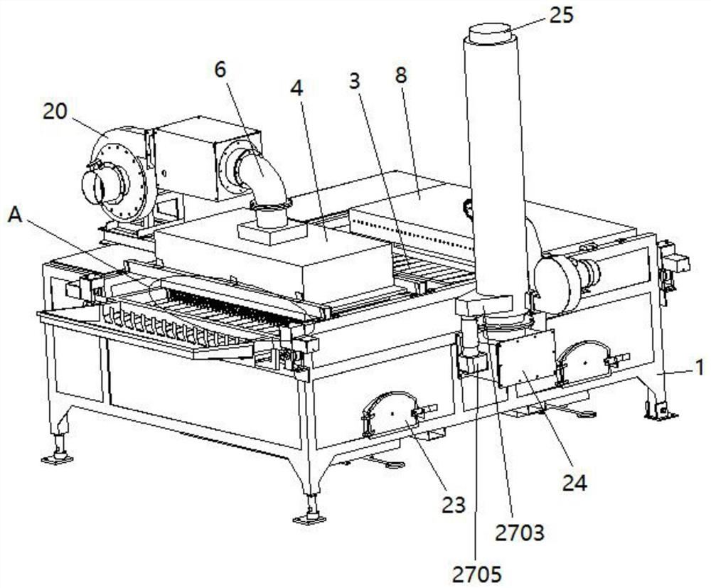 Double-heat-supply type tea leaf fixation and carding machine