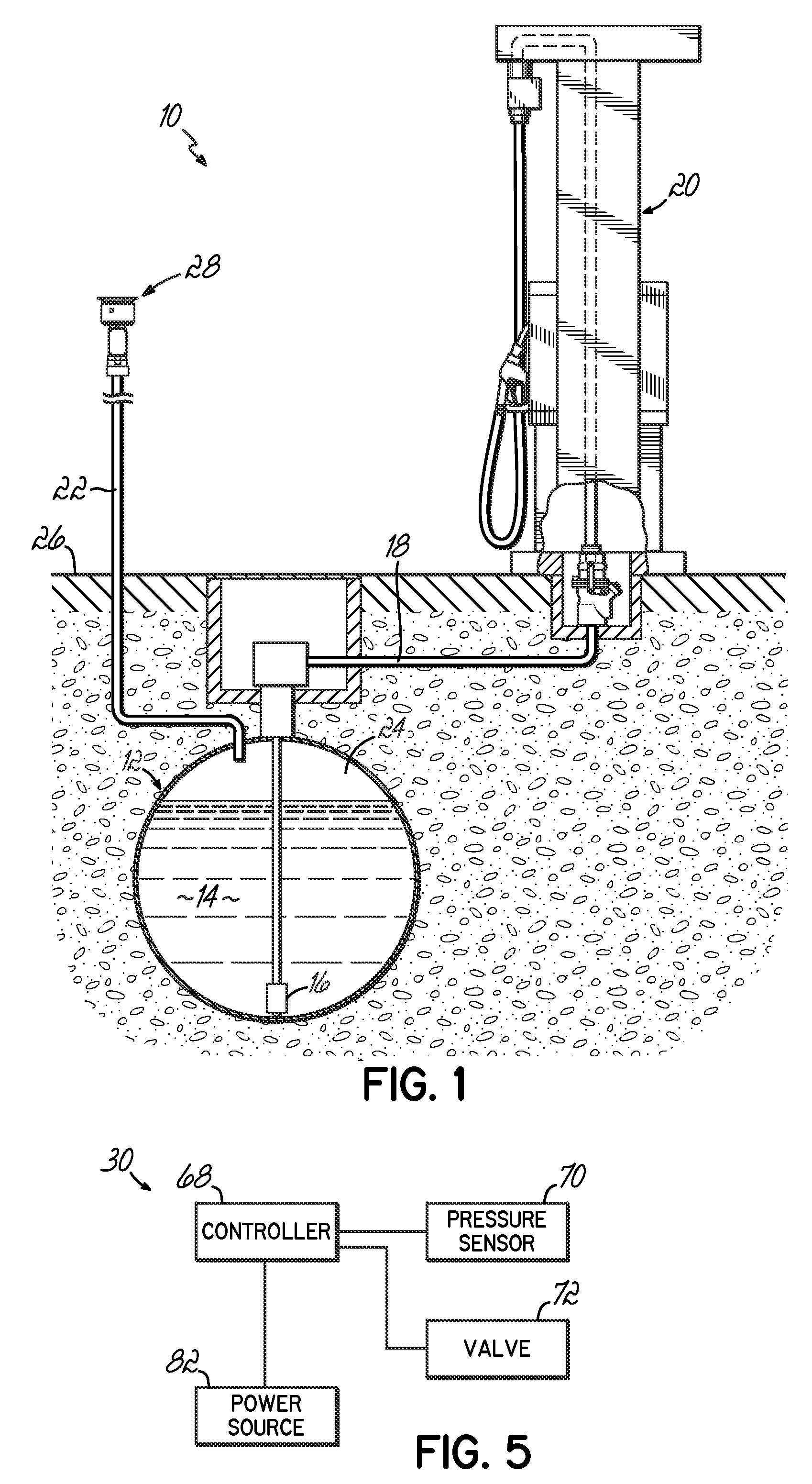 Underground fuel tank vent valve