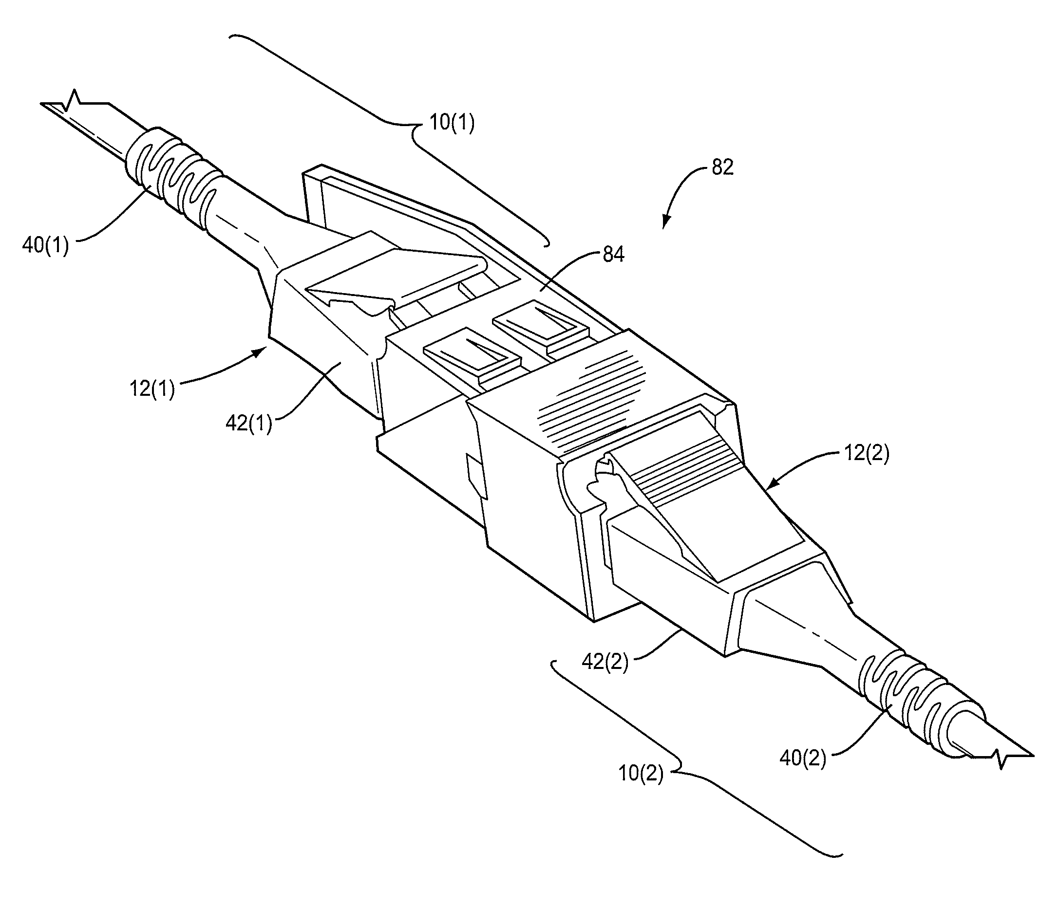 Cables and connector assemblies employing a furcation tube(s) for radio-frequency identification (RFID)-equipped connectors, and related systems and methods