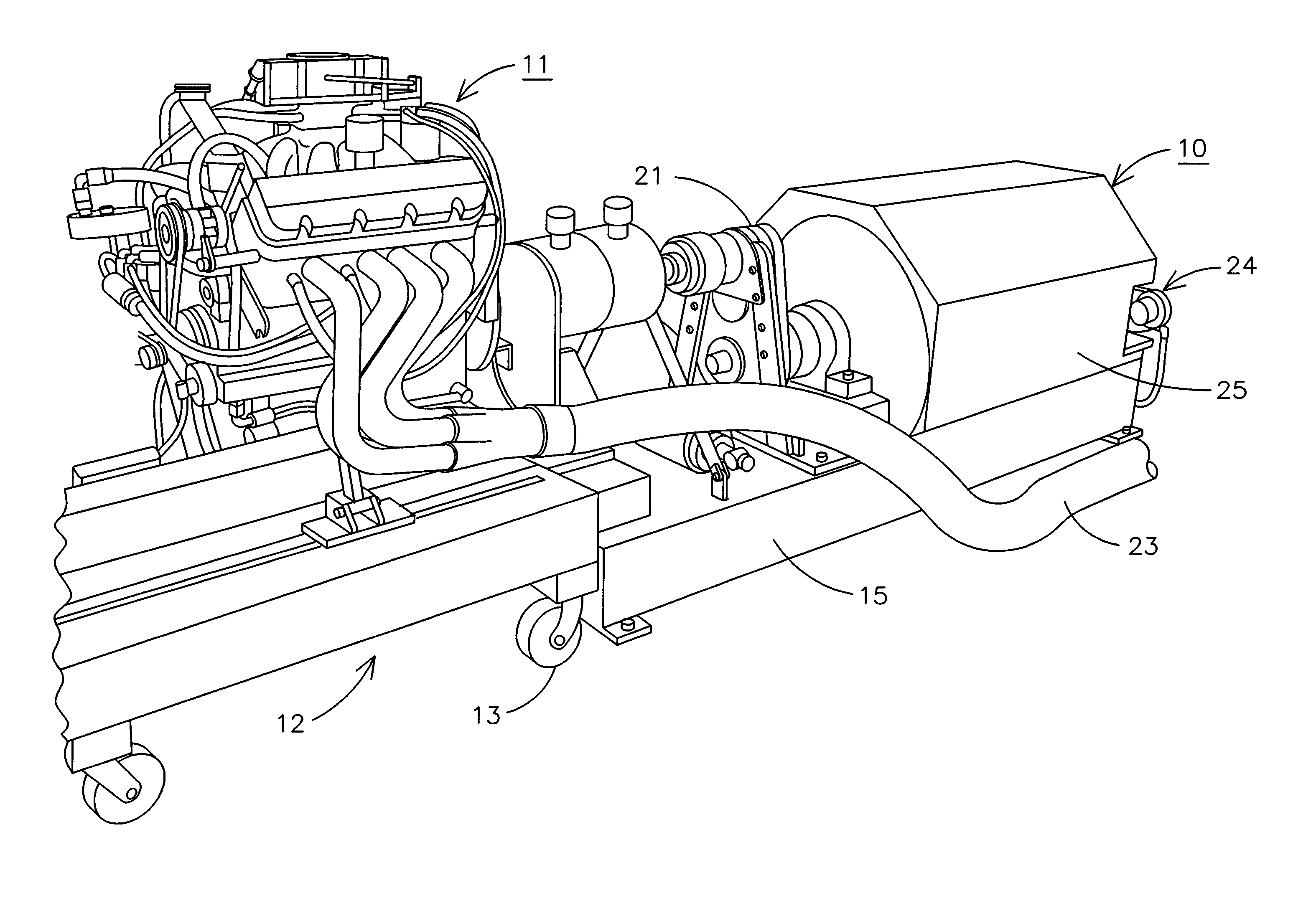 Method and apparatus for measuring the acceleration of an engine
