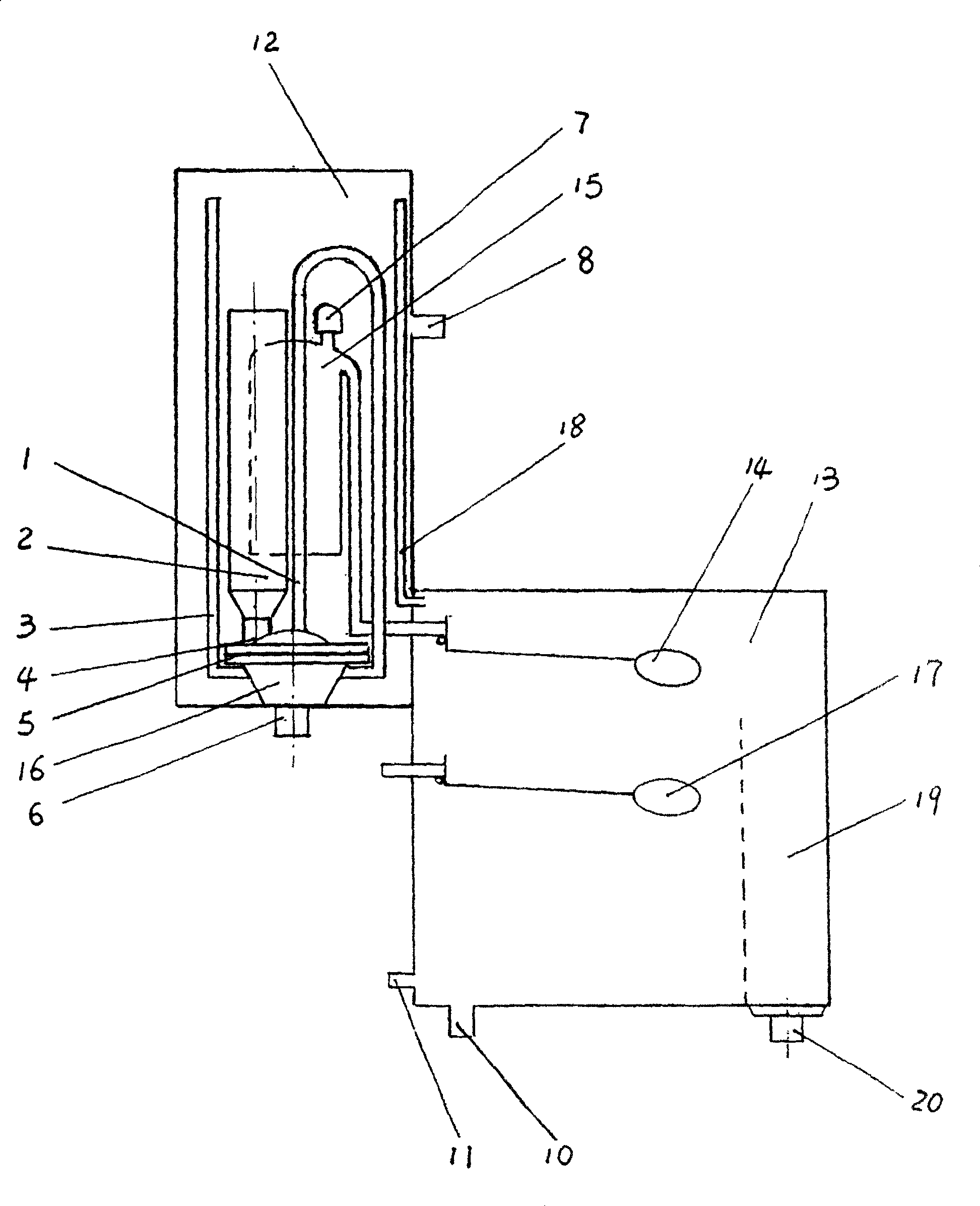 Non-electric full-automatic wall-hanging water tank for building capable of collecting waste water to flush toilet
