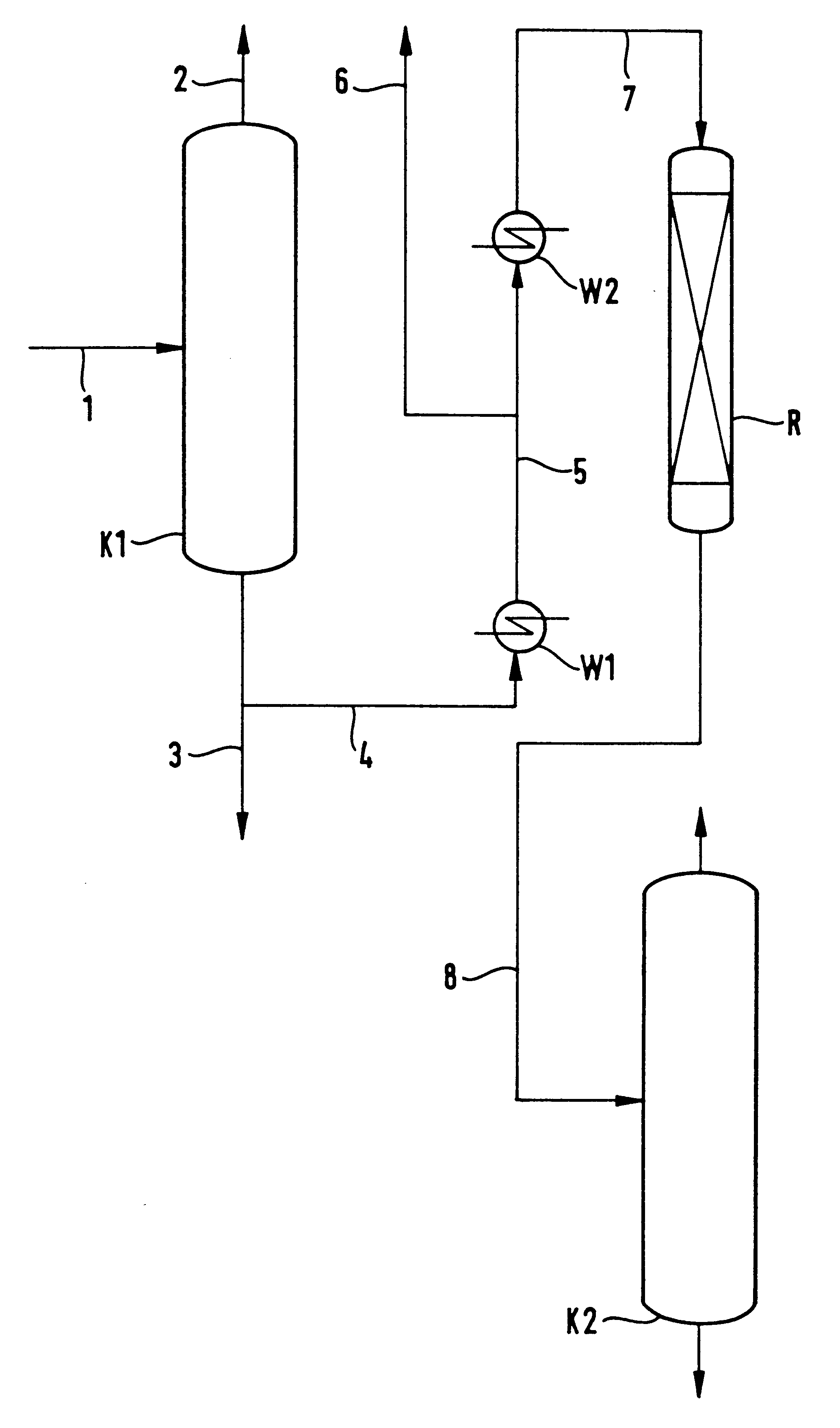 Process and arrangement for producing tetrahydrofuran