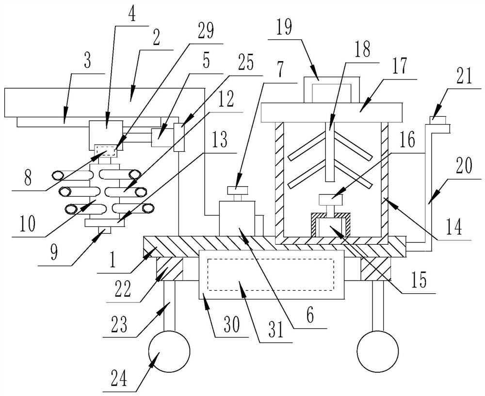 A sewage treatment tank salvage device