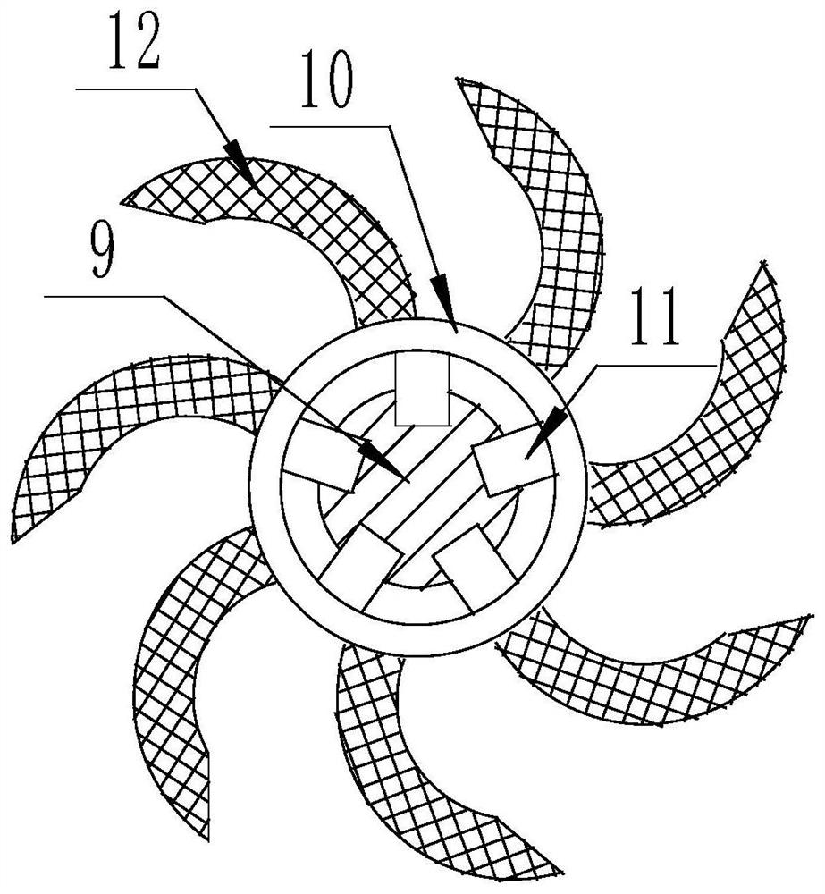 A sewage treatment tank salvage device