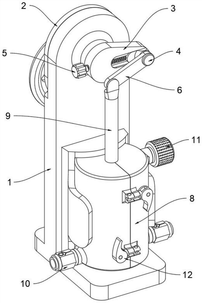 Power supply device based on intermittent oral tube feed pumping