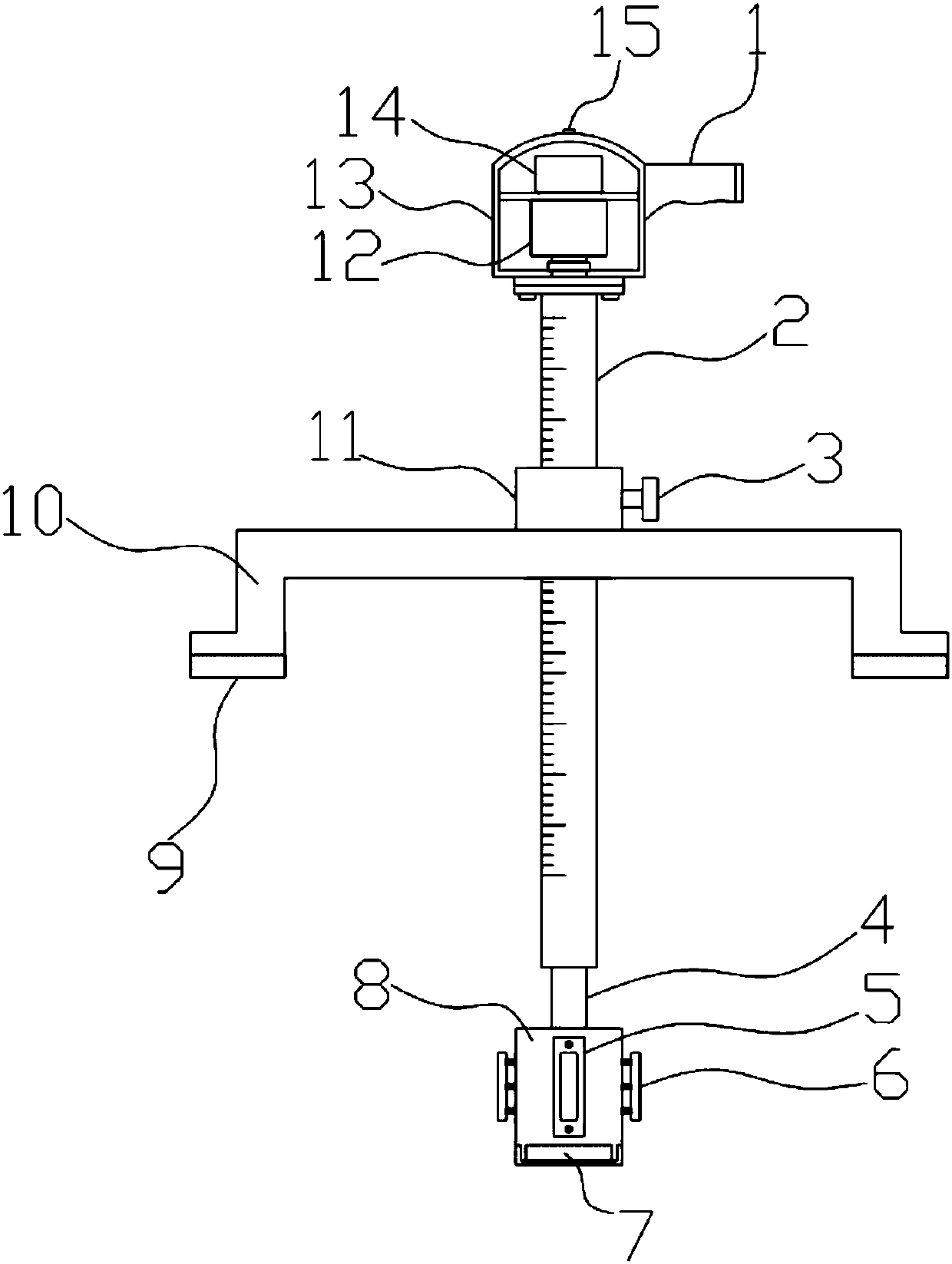 Clearing device for deep hole waste in machining